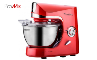 Turbotronic Κουζινομηχανή μίξερ ζαχαροπλαστικής 1500 Watt με κάδο 4,5 λίτρα, TT-002 Κόκκινο