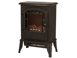 Aria Trade 22417 Σόμπα Δαπέδου Χαλαζία με Εφέ Φωτιάς 2000W 25x39x56.5cm