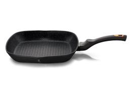 Berlinger Haus BH-1794 Αντικολλητικό Τηγάνι Γκριλ Grill 28cm με Τριπλή Μαρμάρινη Επίστρωση