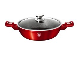 Berlinger Haus BH-1263N Αντικολλητική Ρηχή Κατσαρόλα 28cm με Τριπλή Μαρμάρινη Επίστρωση