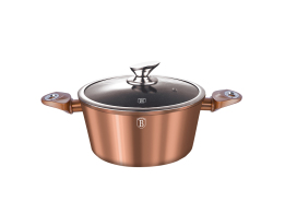 Berlinger Haus BH/1515N 24cm Κατσαρόλα,Χρώμα Ροζ Χρυσό, Σειρά Metallic- Rose Gold