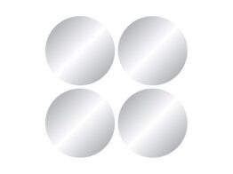 Cb Στρογγυλός Καθρέπτης Μπάνιου 30x30cm 854499 Σετ 4τμχ