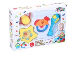 Let's Play Σετ Βρεφικές Κουδουνίστρες 4 τεμαχίων  Σκύλος