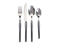 Σετ Μαχαιροπίρουνα 24 τεμαχίων με πλαστική λαβή σε 2 χρώματα Μαύρο