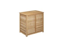 Έπιπλο Καλάθι Απλύτων με 2 διαμερίσματα από ξύλο Bamboo, 60x40x58 cm, Laundry basket