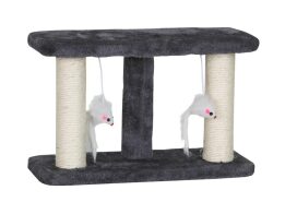 Ονυχοδρόμιο Γάτας Γατόδεντρο με κρεμαστά παιχνίδια, 35x15x22 cm, Double Scratching Stand