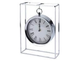 Επιτραπέζιο Αναλογικό Ρολόι με μεταλλικό πλαίσιο, 18x8x25 cm, Table clock
