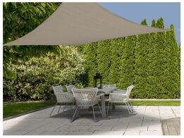 Aria Trade Αντηλιακή Τετράγωνη Τέντα Σκίαστρο 3x3m Σκούρο Μπεζ
