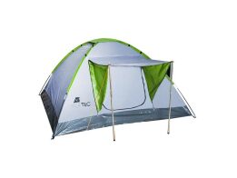 Malatec Σκηνή Camping 2-4 Aτόμων Montana 200x200x110cm Ασημί Πράσινη