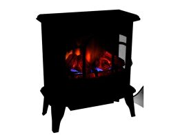 Alpina 63130 Vicenza Ηλεκτρικό Τζάκι με 9 Λάμπες Led 2000W με Τηλεχειριστήριο