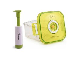 Luigi Fererro Πλαστικό Δοχείο αποθήκευσης τροφίμων με αντλία χειρός, χωρητικότητας 1.4 Ltr, VC-026