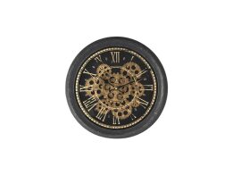 Πλαστικό Ρολόι Τοίχου με γρανάζια στο εσωτερικό του και λατινική αρίθμηση, 35x35 cm, Roman