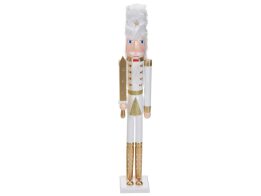 Χριστουγεννιάτικος Ξύλινος Καρυοθραύστης Στρατιώτης ύψους 106cm σε 2 σχέδια, Nutcracker Σπαθί