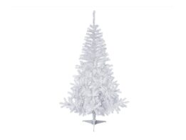 Τεχνητό Χριστουγεννιάτικο Δέντρο ύψους 150cm, με πλαστική βάση σε λευκό χρώμα, Sapin Elegant