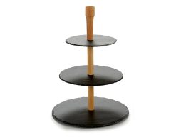 Πιατέλα Σερβιρίσματος Ορντεβιέρα με 3 επίπεδα Στρογγυλά, 30.5x30.5x4 cm