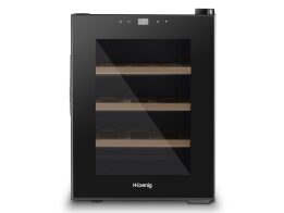 H.Koenig AGE12 Ψυγείο Συντηρητής Κρασιών 31L για 12 Φιάλες με Οθόνη Led 34.5x48x47 cm