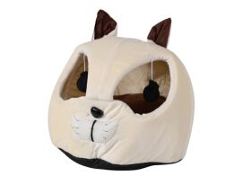 Κρεβάτι, Φωλιά Γάτας σε σχήμα γάτας, 40x37 cm, Cat nest Μπεζ