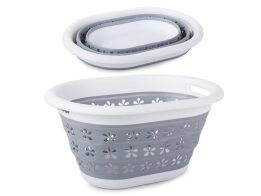 Πτυσσόμενη Λεκάνη απλύτων και μεταφοράς ρούχων, χωρητικότητας 25L, 26x50x37.5 cm