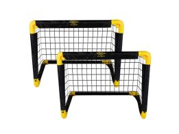 Umbro Σετ Πτυσσόμενο Τέρμα Ποδοσφαίρου 2 τεμαχίων σε Μαύρο Κίτρινο χρώμα, 55x44x44cm