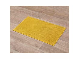 Απορροφητικό Χαλάκι Μπάνιου με μικροϊνες, σε μουσταρδί χρώμα, διαστάσεις 45x75 εκατοστά