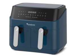 Turbotronic διπλή Φριτέζα Αέρος Χωρίς Λάδι 1600W χωρητικότητας 9L, 40x36.1x32cm, TT-DAF5 Μπλε
