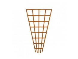 Καφασωτό Κήπου Αναρρίχησης από ξύλο με τετράγωνο πλέγμα σε καφέ χρώμα, 60x1.20x105 cm