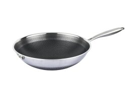 Cheffinger Αντικολλητικό Τηγάνι Wok 32 cm με 3D Anti-scratch Επίστρωση και πάτο Induction, PW32-N