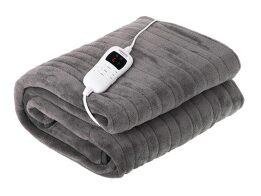 Camry Διπλή Ηλεκτρική Κουβέρτα Πλενόμενη Θερμαινόμενο Υπόστρωμα 110W 160x180cm CR 7434 Γκρι