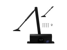 Μηχανισμός επαναφοράς πόρτας, σούστα από αλουμίνιο για πόρτες έως 65kg, 17.5x6x3.9 cm