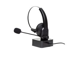 Ασύρματο ακουστικό με χειλόφωνο, Bluetooth, βάση φόρτισης με σύνδεση USB, Headset Mono