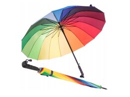 Αυτόματη Ομπρέλα Βροχής με διαμέτρο 110 cm, πολύχρωμη, 87x110 cm