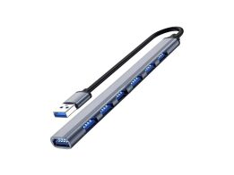 Προσαρμογέας Usb hub με 7 Θέσεις 2.0, 15.5x1.7x0.7 cm