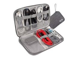 Αδιάβροχη Θήκη Οργάνωσης Και Μεταφοράς Για Καλώδια Και Φορτιστές, 24x17x2.5 cm