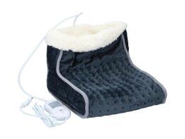 Aria Trade Θερμαινόμενο Υποπόδιο 100W 30x30x23cm Σκούρο Γκρι