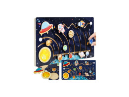 Ξύλινο εκπαιδευτικό παζλ με θέμα Ηλιακό Σύστημα