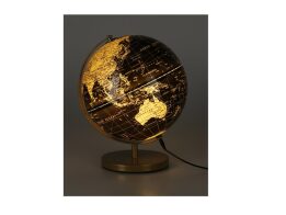 Διακοσμητικό Επιτραπέζιο Φωτιστικό LED σε Σχήμα Υδρόγειος Σφαίρα, 26x23x31 cm
