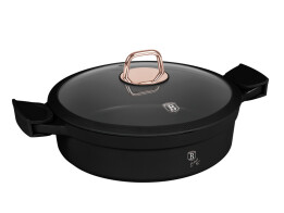 Berlinger Haus Ρηχή Κατσαρόλα 28 cm με Καπάκι, BH-1455 Black Rose Collection