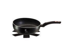 Berlinger Haus Τηγάνι Γουκ 26cm με επίστρωση απο πέτρα, BH-1855F Black Rose Collection
