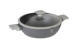 Berlinger Haus Αντικολλητική Κατσαρόλα 28cm με Τριπλή Μαρμάρινη Επίστρωση, BH-7070N Aspen Collection