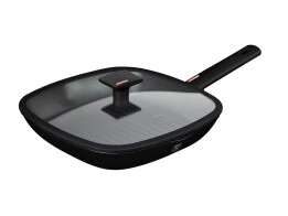 Berlinger Haus Αντικολλητικό Τηγάνι Γκριλ (Grill) 28cm με καπάκι, BH-7093 Monaco Collection