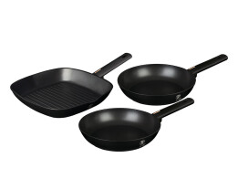 Berlinger Haus Σετ Τηγάνια 3 τεμαχίων και Γκριλ με Μαρμάρινη Επίστρωση, BH-7096 Monaco Collection