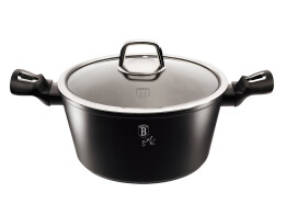 Berlinger Haus Κατσαρόλα 20cm με μαρμάρινη επίστρωση, BH-1851 Black Silver Collection
