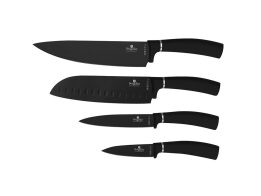 Berlinger Haus Σετ Μαχαίρια 4 Τεμαχίων από Ανοξείδωτο Ατσάλι, Black Velvet Vantage, BH-2893