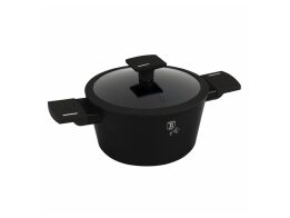 Berlinger Haus Αντικολλητική Κατσαρόλα 20cm με Γυάλινο Καπάκι 2.5lt, Matte Black Collection, BH-8187