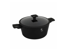 Berlinger Haus Αντικολλητική Κατσαρόλα 28cm με Γυάλινο Καπάκι, Matte Black Collection, BH-8189