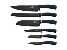 Berlinger Haus Σετ Μαχαίρια Κουζίνας 6 τεμαχίων Αντικολλητικά, Metallic Line Aquamarine, BH-2514N