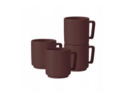 Berlinger Haus Σετ Κούπες Σερβιρίσματος 4 τεμαχίων σε Μπορντό Χρώμα,  Leonardo Collection, BH-10012