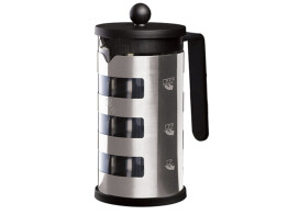 Berlinger Haus Χειροκίνητη Γυάλινη Καφετιέρα Φίλτρου 600ml με Λαβή, Black Silver Collection BH-7806