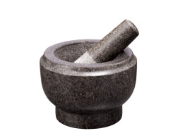 Berlinger Haus Γουδί 14x10cm και γουδοχέρι από γρανίτη σε Γκρι σκούρο χρώμα, BH-7825