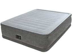 Intex Φουσκωτό Στρώμα Ύπνου Διπλό Queen Size με ηλεκτρική τρόμπα Dura-Beam, 203x152x46 cm, 64414